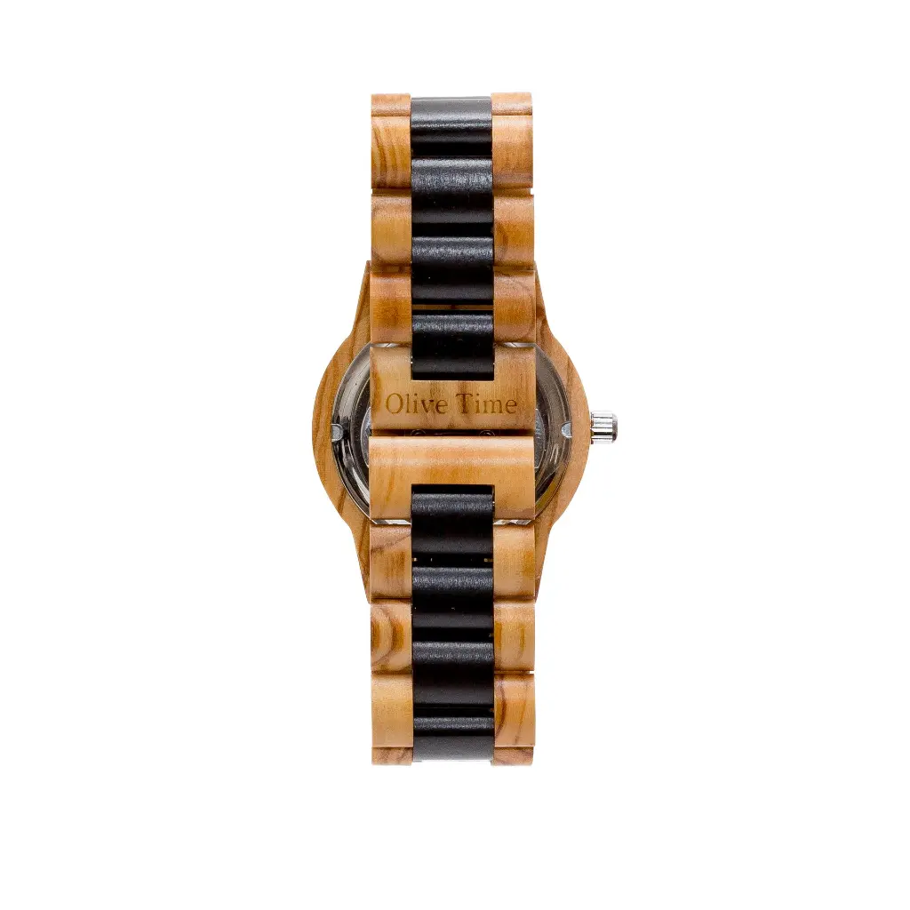Orologio in legno di olivo automatico (4).webp