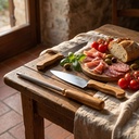 Affilatoio con Manico in Legno di Olivo