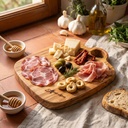 Tagliere con Foro in Legno di Olivo