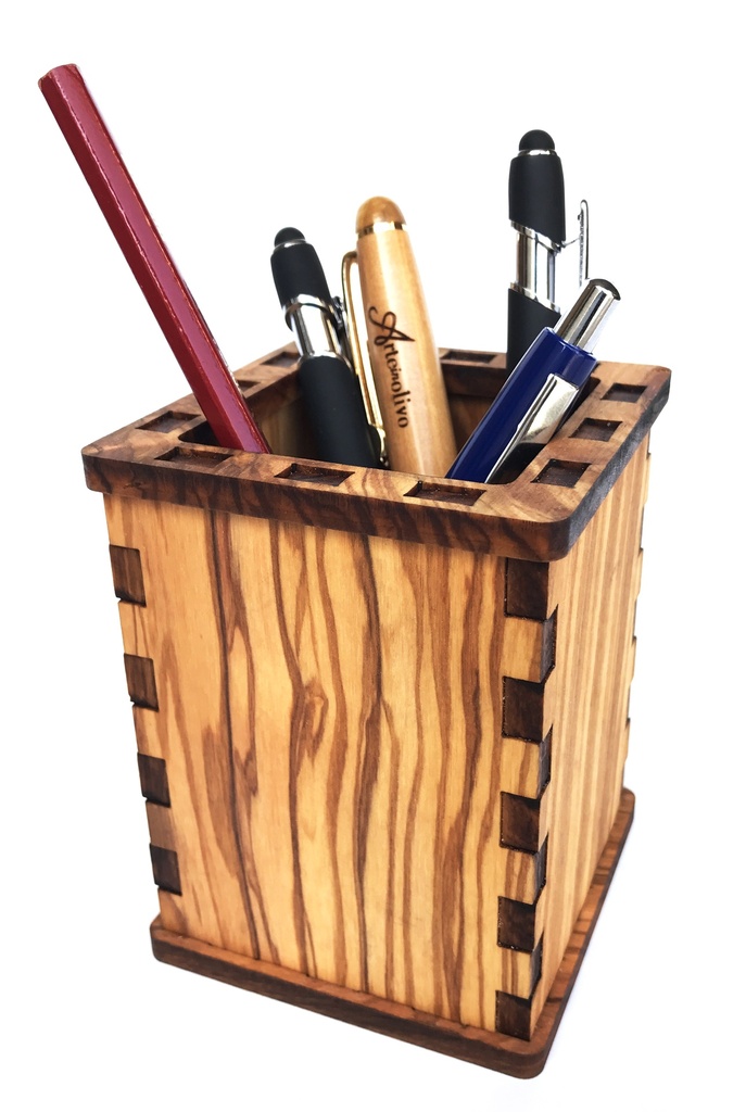 Portapenne in Legno di Olivo