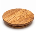 Tagliere Rotondo Girevole in Legno di Ulivo – 40cm