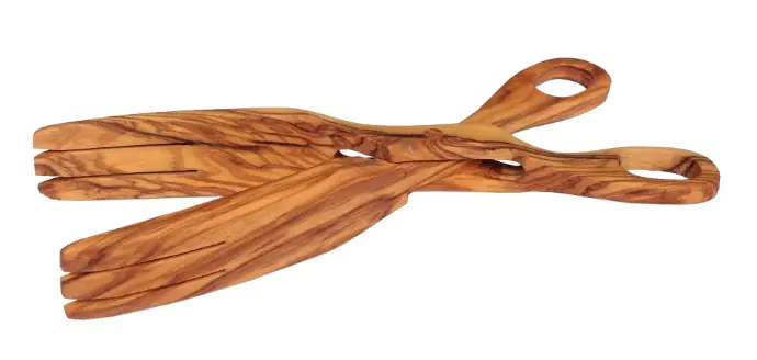 Forbici per Insalata in Legno di Olivo
