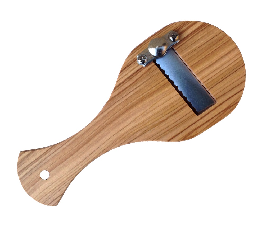 Affetta Tartufo in Legno di Olivo con Lama Regolabile