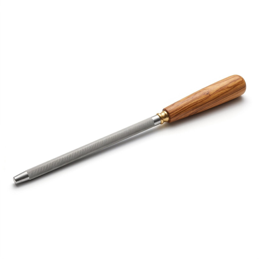 Affilatoio con Manico in Legno di Ulivo – 20cm