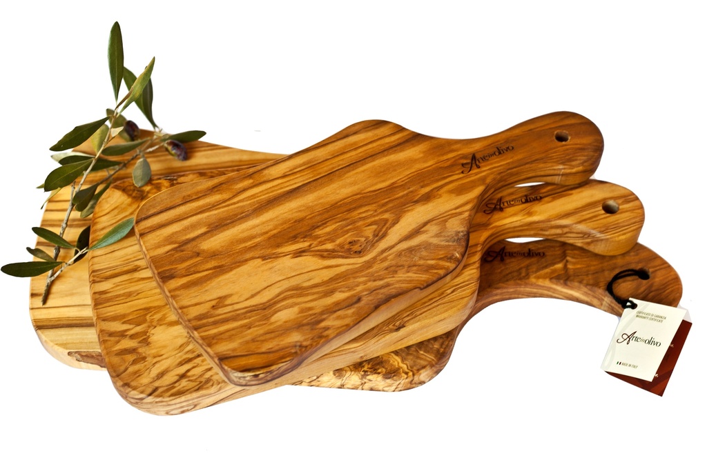 Tagliere Collo d'Oca in Legno di Olivo – S/M/L