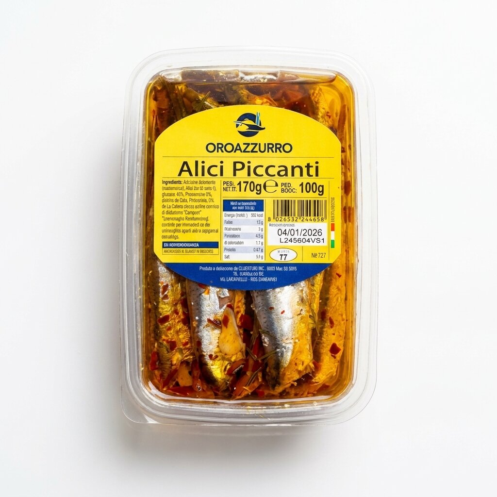 Alici Piccanti in vaschetta