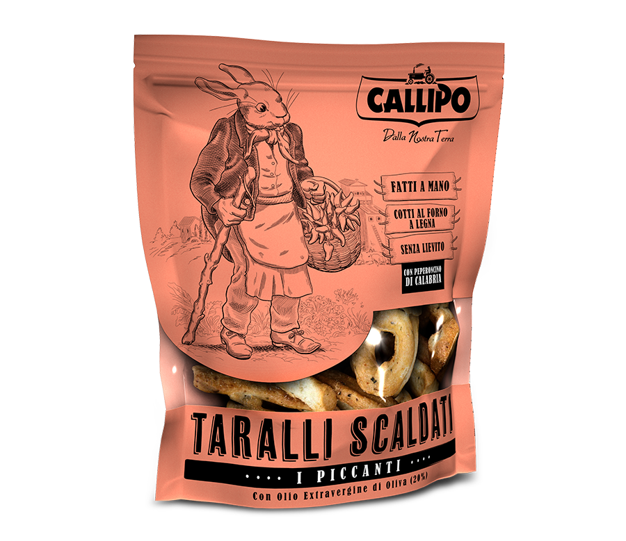 Taralli scaldati al peperoncino con olio extravergine di oliva