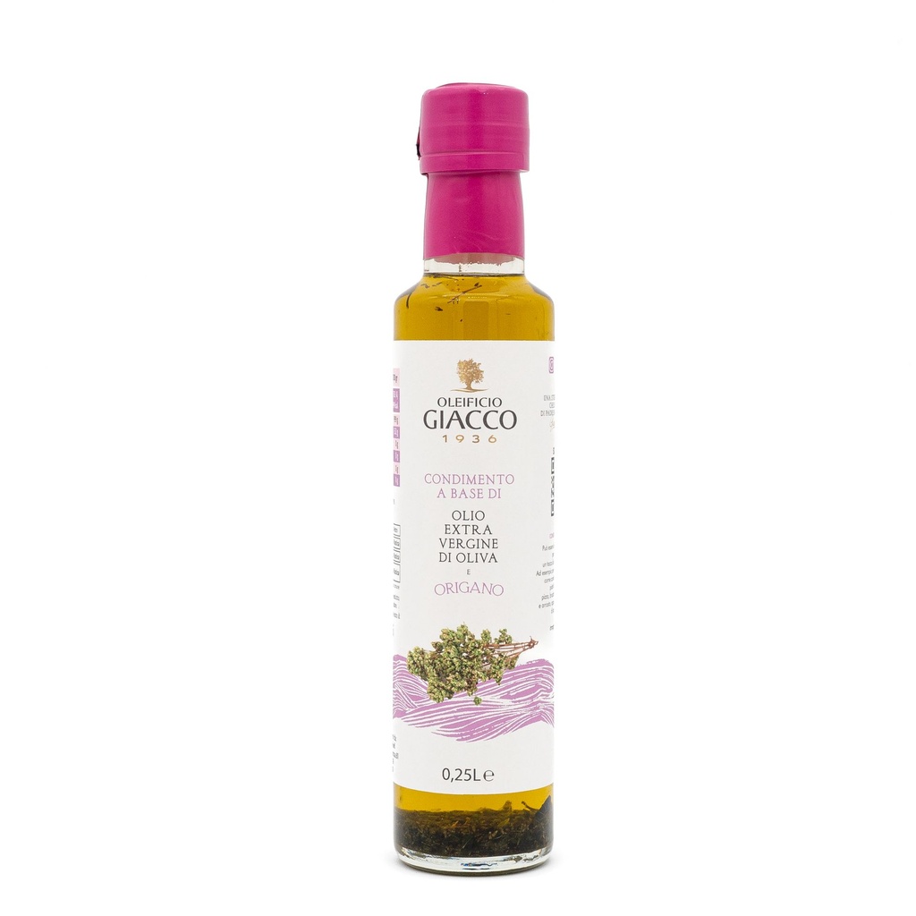 Condimento a base di olio extravergine di oliva e origano