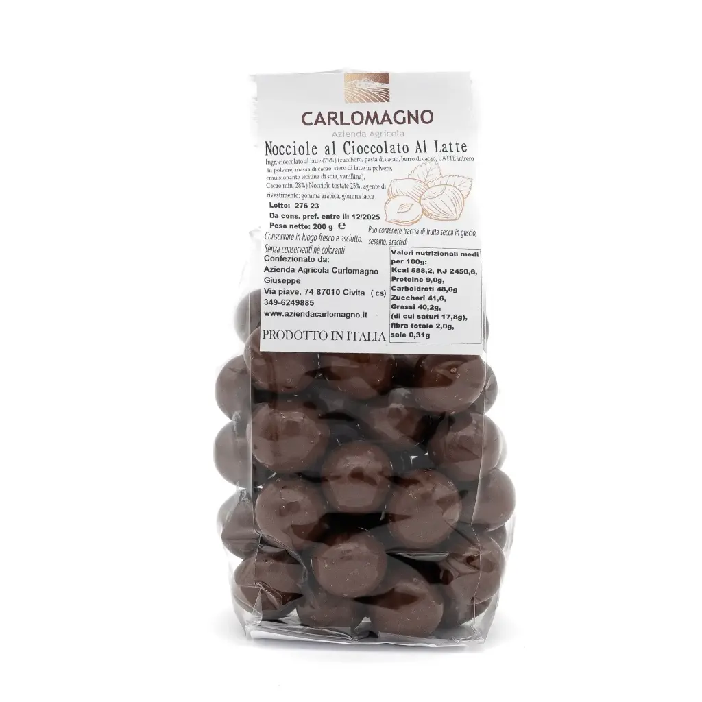 Nocciole al cioccolato al latte