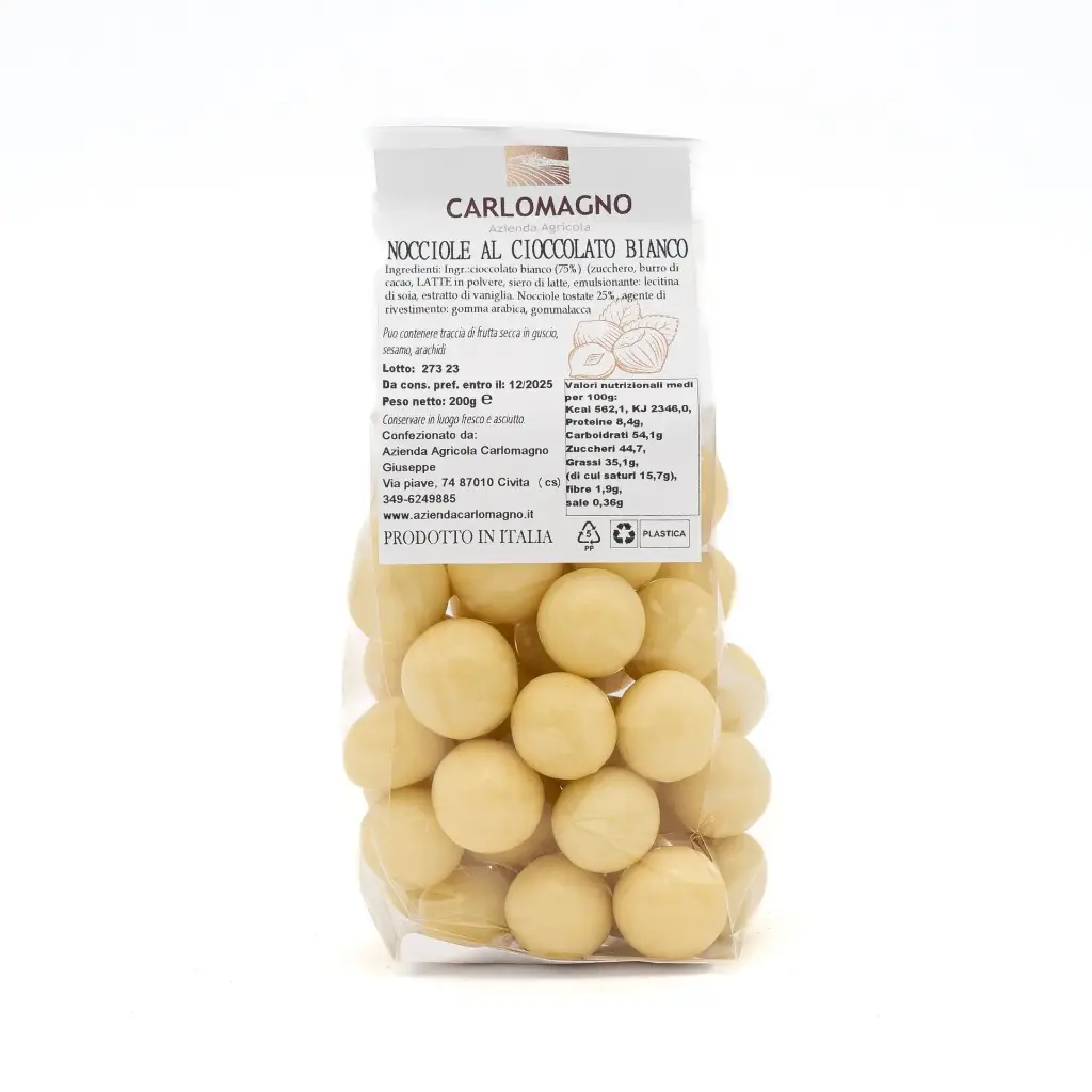 Nocciole al cioccolato bianco