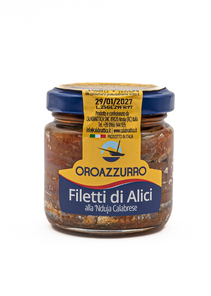 Filetto di Alici alla Nduja in Olio EV
