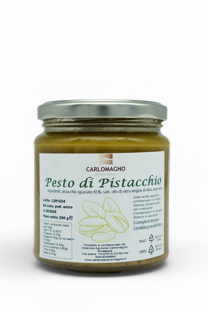 Pesto di pistacchio 65%