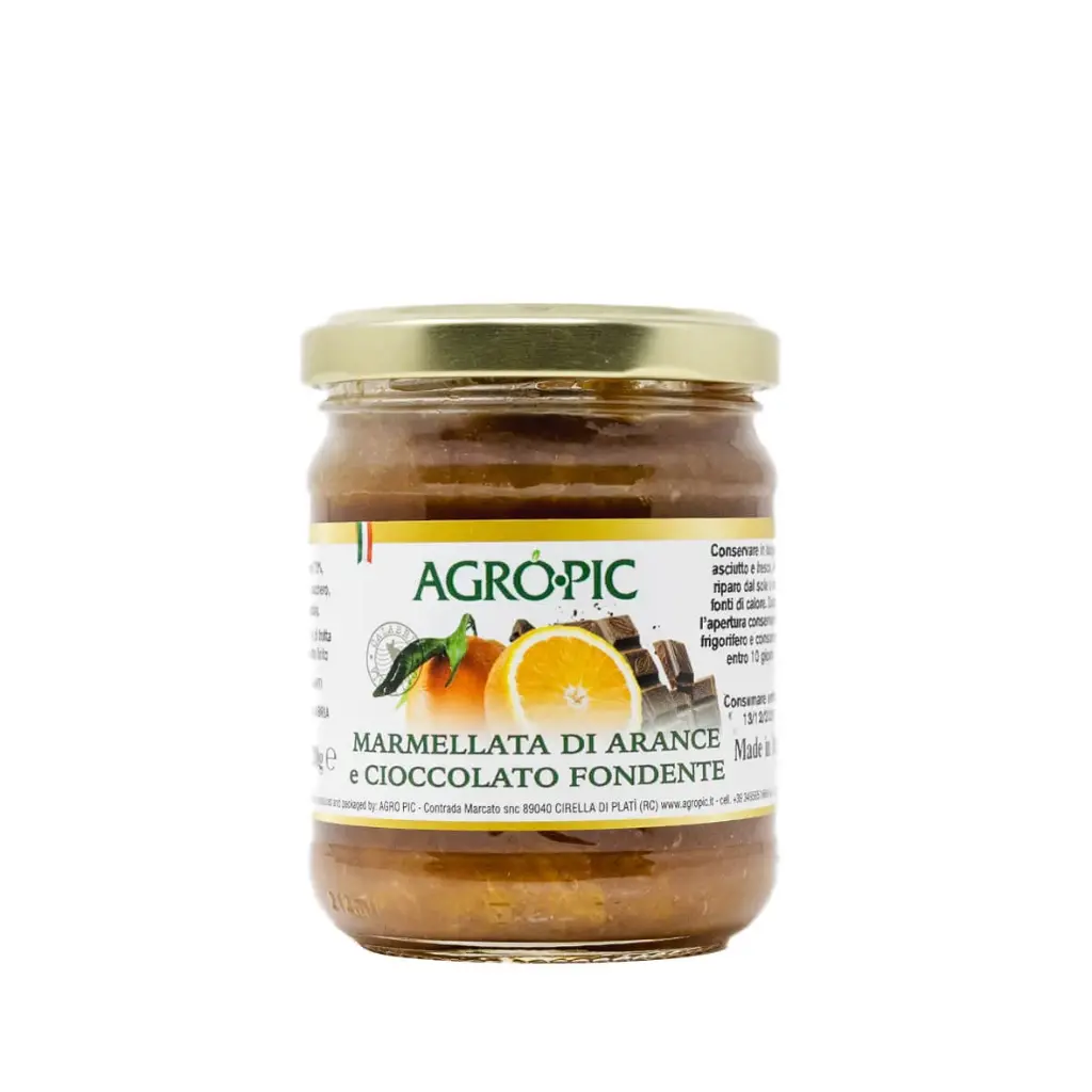 Marmellata di arance e cioccolato fondente
