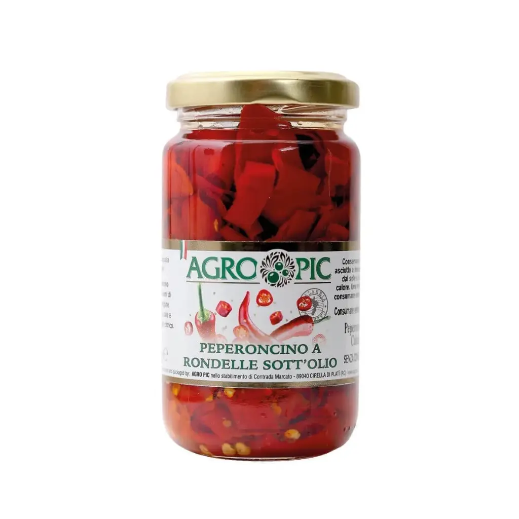Peperoncino a rondelle sott'olio