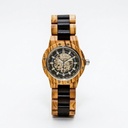 Orologio Automatico in Legno di Olivo e Wengè