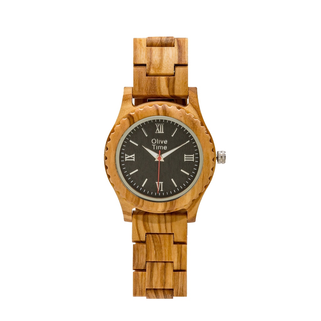 Orologio Donna in Legno di Olivo