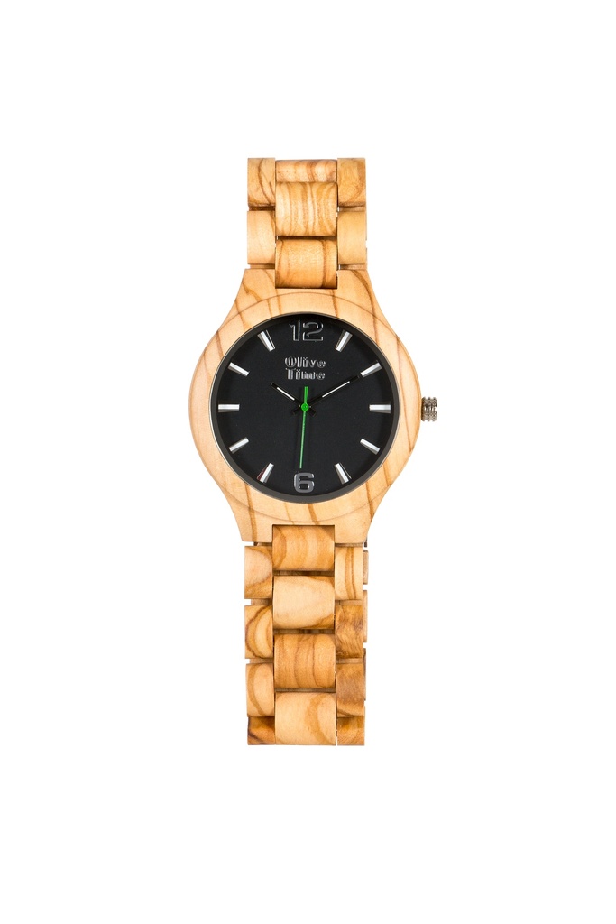 Orologio Uomo in Legno di Olivo