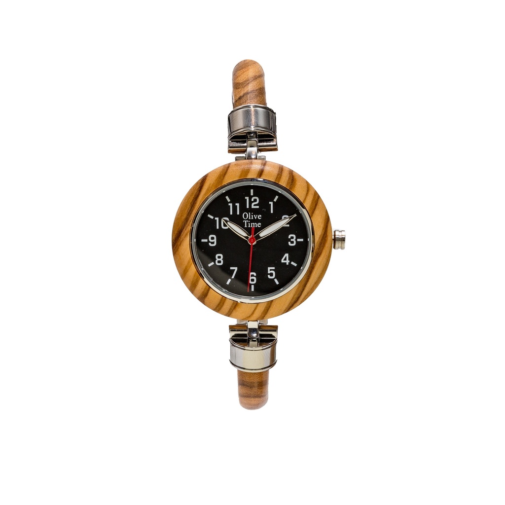 Orologio Bracciale Donna in Legno di Olivo