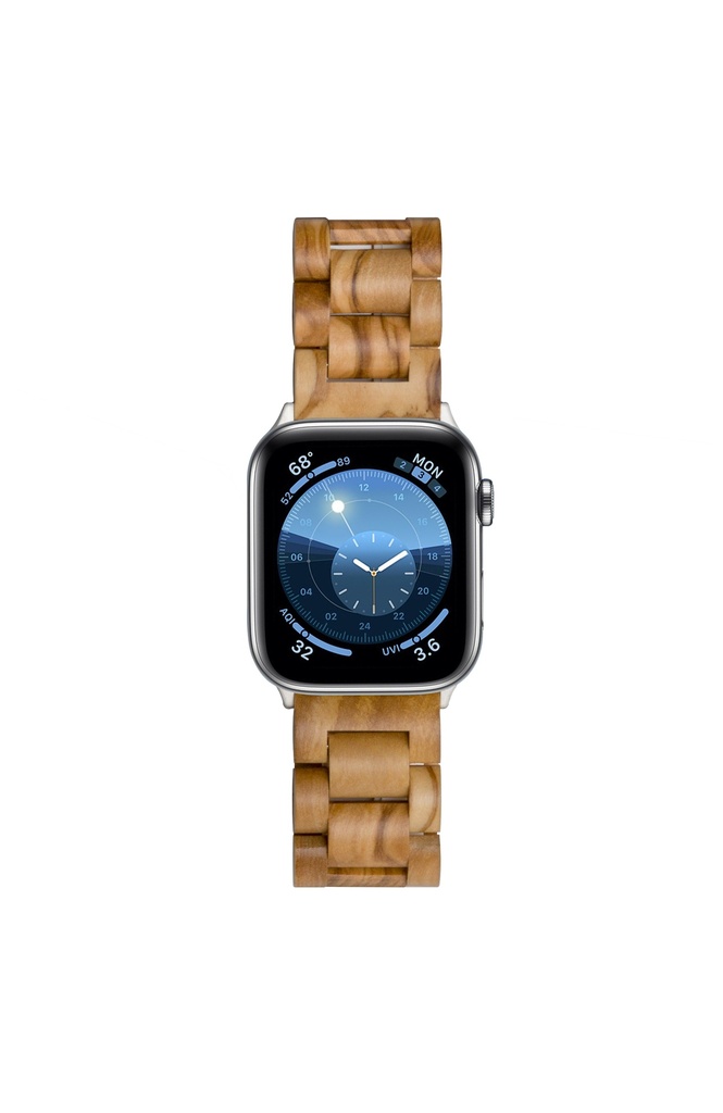Cinturino per Apple Watch in legno di Olivo