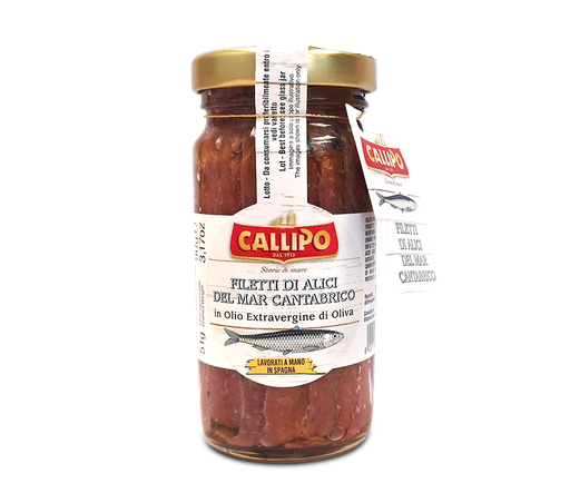 Filetti di Alici del Mar Cantabrico in olio extravergine di oliva