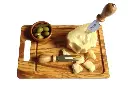 Tagliere Rettangolare con Raccoglisugo in Legno di Olivo
